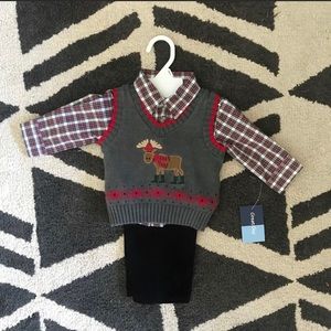 12 month three piece holiday outfit